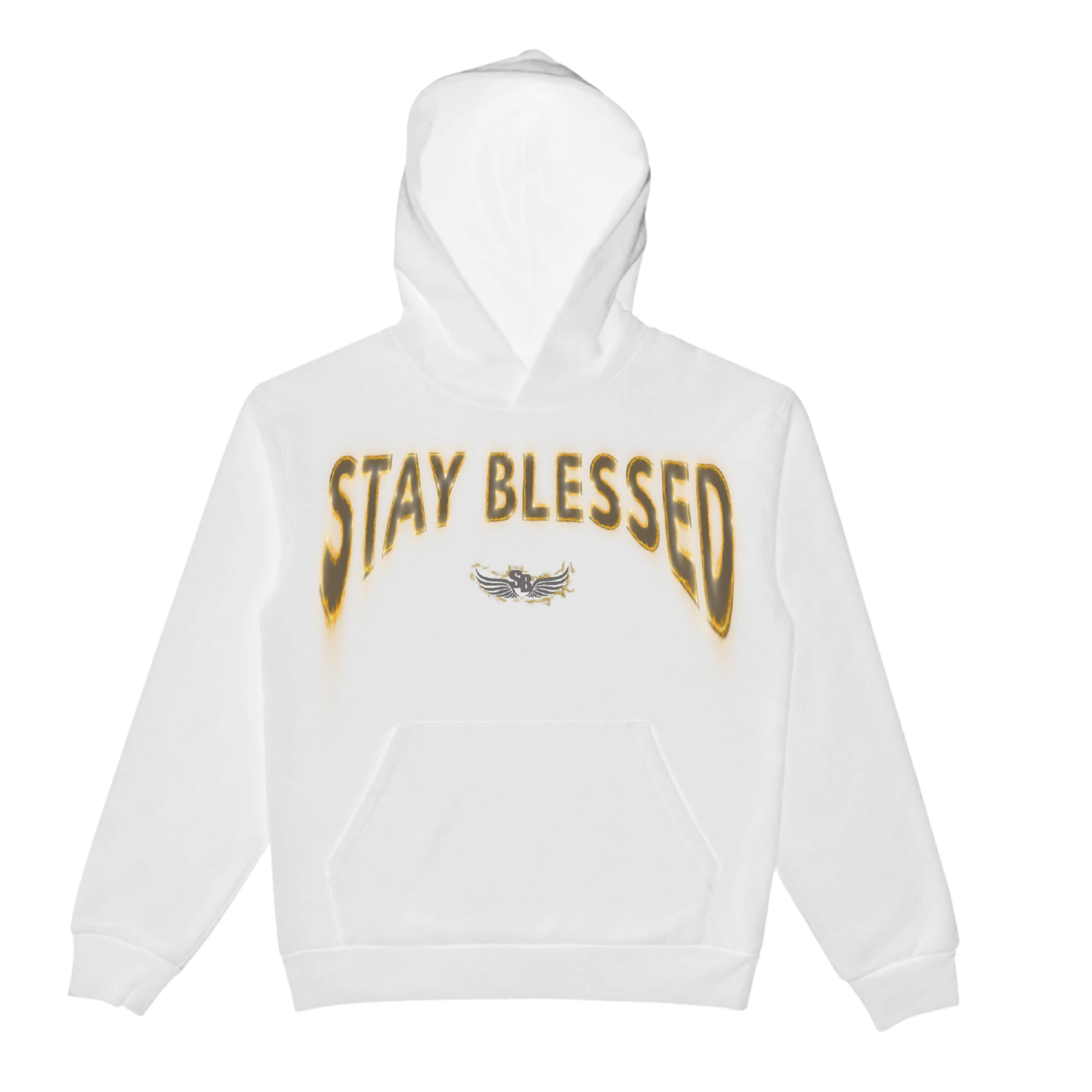 Stay Blessed King Of The Jungle Hoodie White