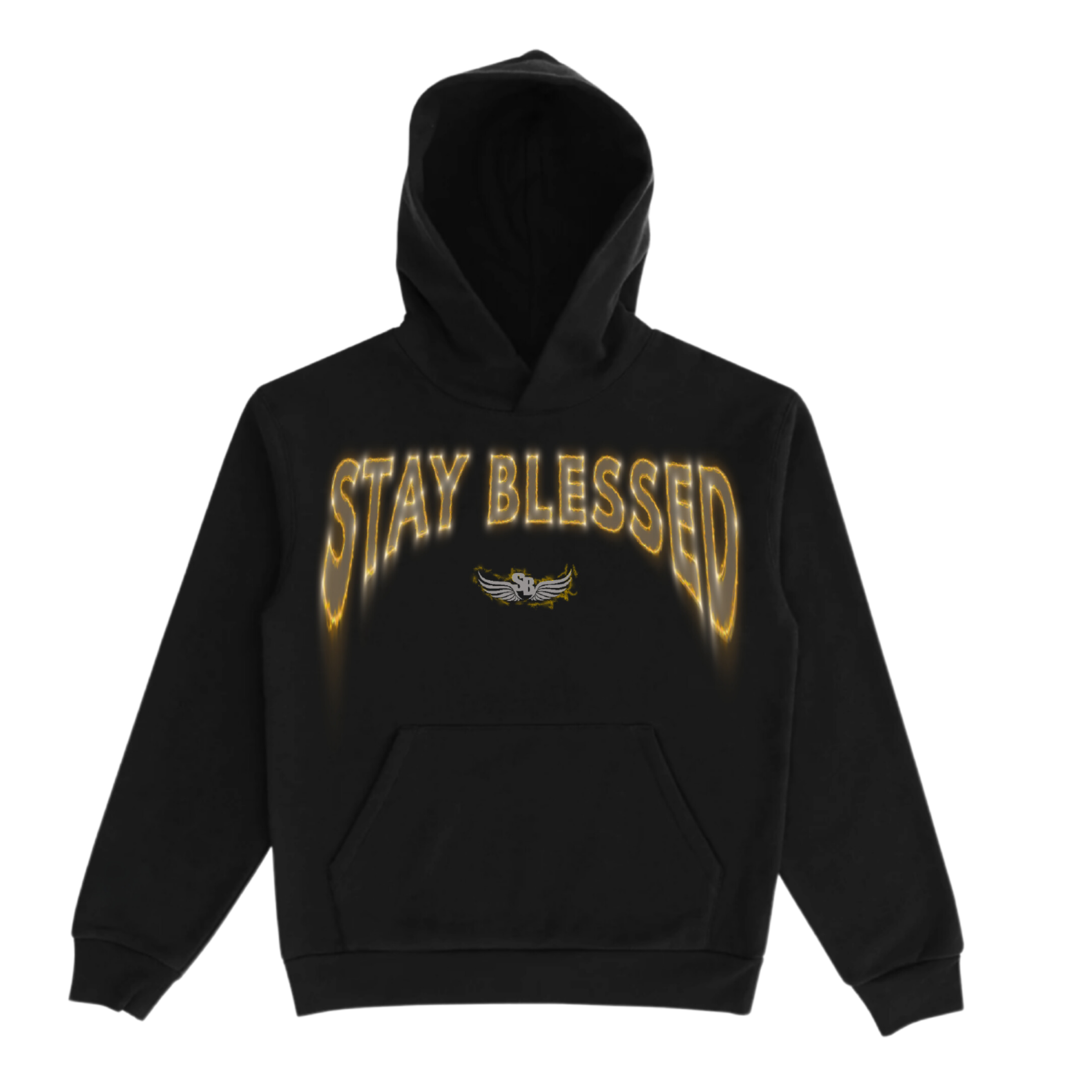 Stay Blessed King Of The Jungle Hoodie White