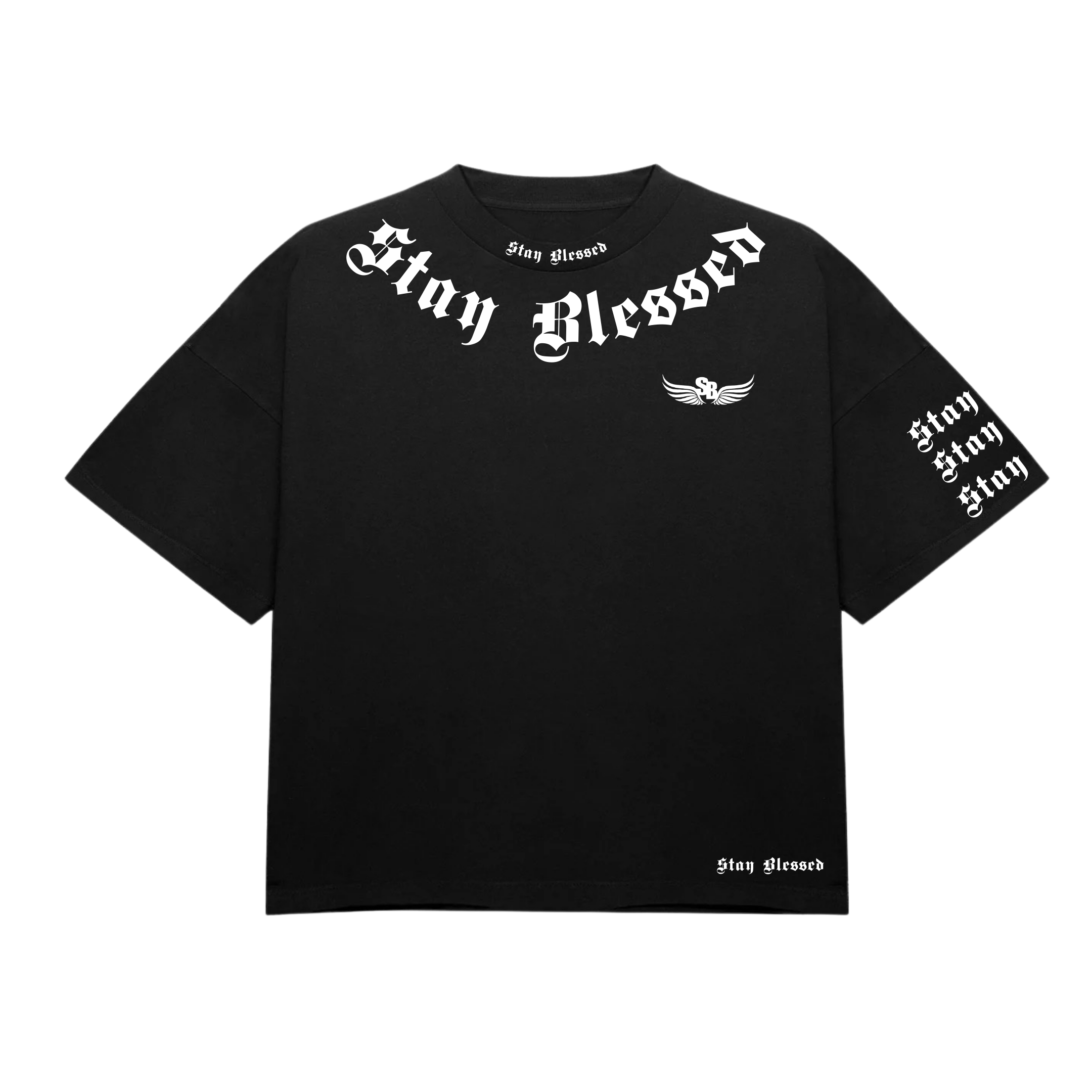 Stay Blessed - Divine Details T-Shirt - Black