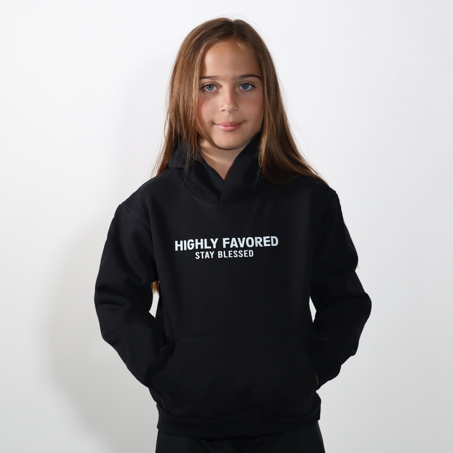 Unisex Kids Highly Favored Hoodie