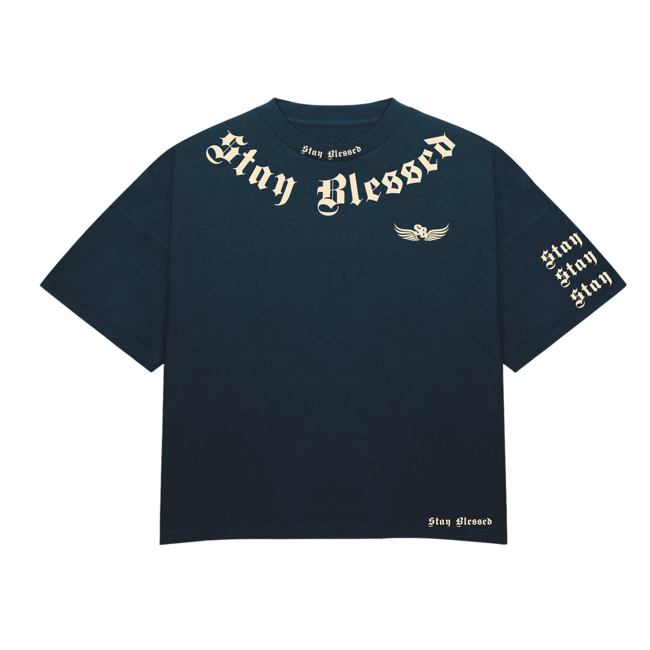 Stay Blessed - Divine Details T-Shirt - Black