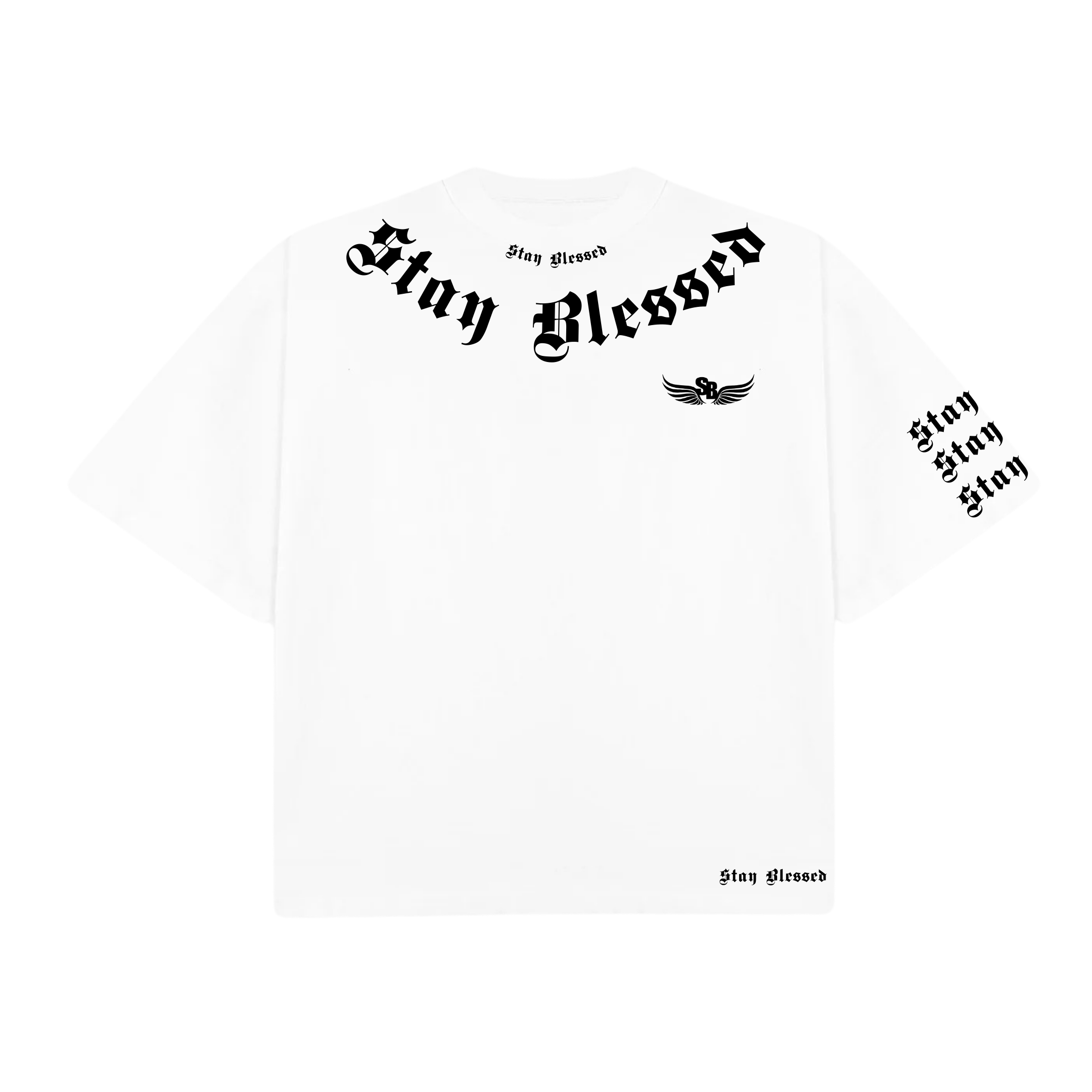 Stay Blessed - Divine Details T-Shirt - Black