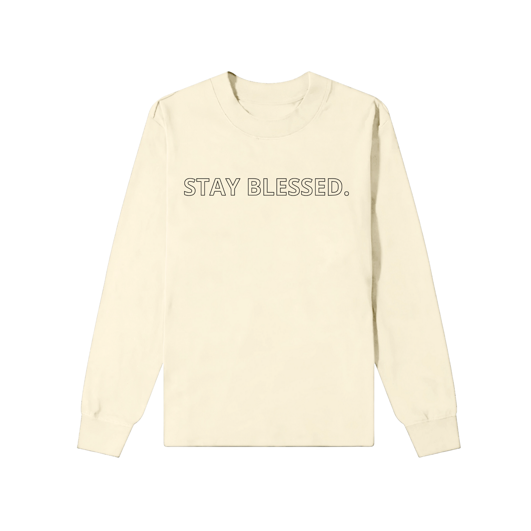 Stay Blessed Ultra Heavy Longsleeve Creme