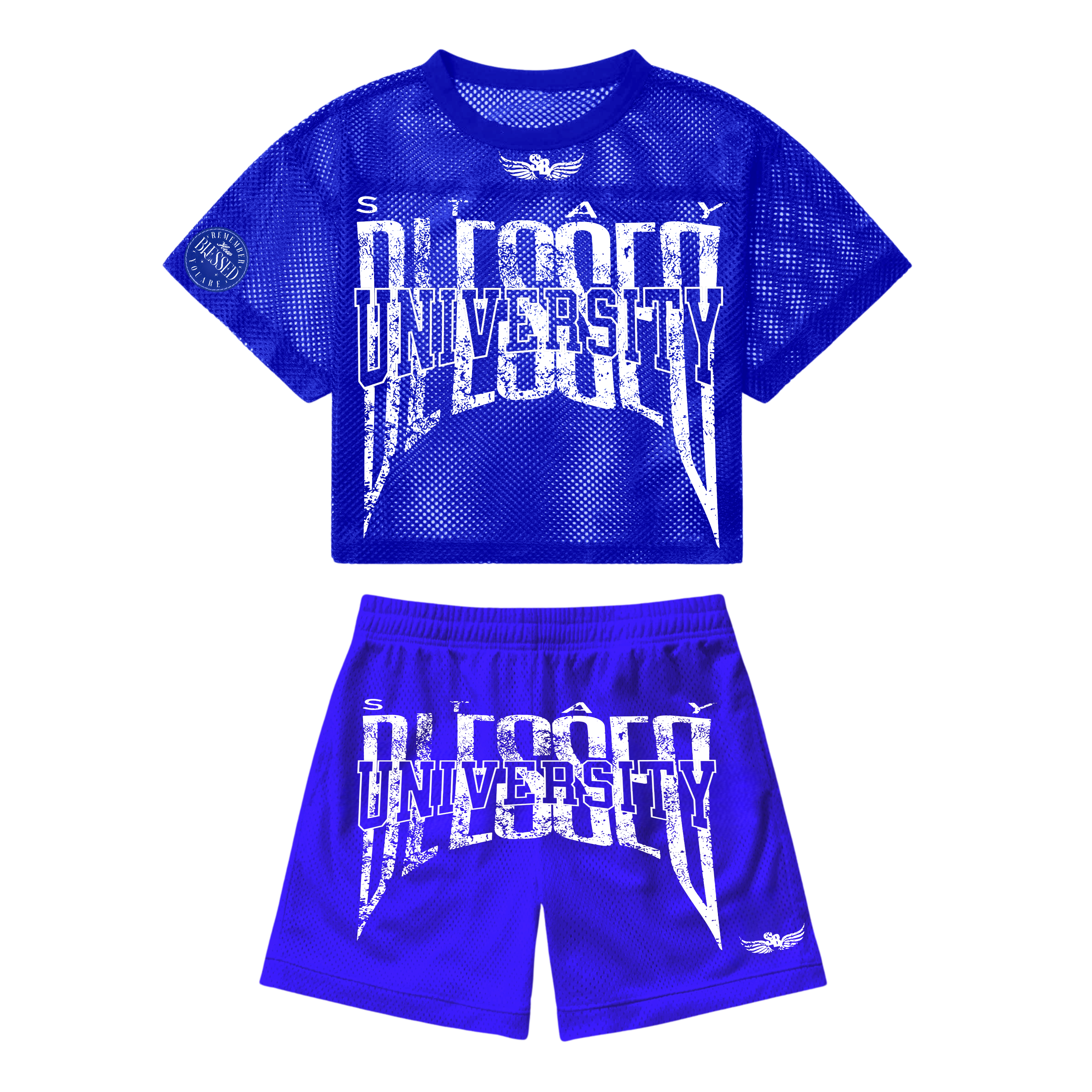 Unisex Stay Blessed - Mesh Oversized Set